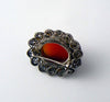 Sterling Glass Brooch - Vintage Lane Jewelry