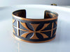 Solid Copper Mayan Cuff Bracelet - Vintage Lane Jewelry