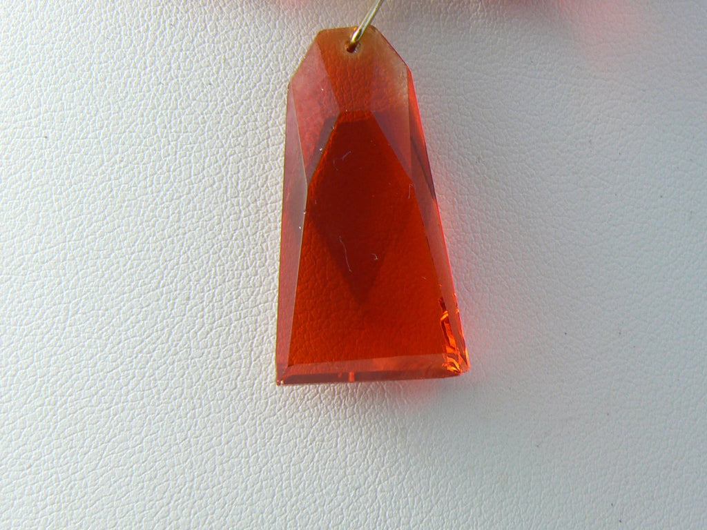 Vintage Red Art Deco Glass Necklace - Vintage Lane Jewelry