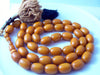 Antique Butterscotch Bakelite Amber Olive African Prayer Beads - Vintage Lane Jewelry