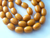 Antique Butterscotch Bakelite Amber Olive African Prayer Beads - Vintage Lane Jewelry