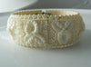 Carved Celluloid Hinged Bracelet - Vintage Lane Jewelry