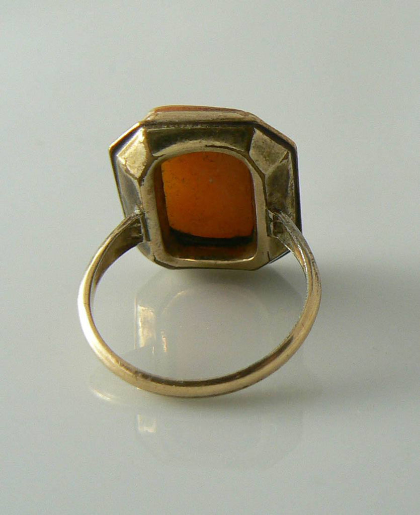 Vintage 14k Rgp Cameo Ring Size 7 - Vintage Lane Jewelry
