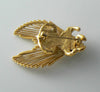 Vintage Monet white enamel insect brooch - Vintage Lane Jewelry