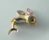 Bsk Fish Brooch - Vintage Lane Jewelry