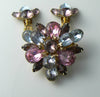 Vintage Mauve Marquise Rhinestone Demi Parure - Vintage Lane Jewelry