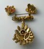 Vintage Topaz And Citrine Givre Demi Parure - Vintage Lane Jewelry