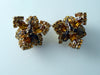 Vintage Chunky Topaz And Amber Bracelet And Earrings Set - Vintage Lane Jewelry