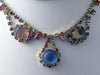 Juliana Style Soft Pastel Rhinestone Necklace - Vintage Lane Jewelry