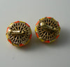 Vintage Designer Signed Vendome Clip On Earrings - Vintage Lane Jewelry