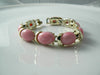 Signed Coro Pink Thermoset Bracelet - Vintage Lane Jewelry