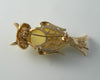 Vintage Lucite Rhinestone Owl Brooch - Vintage Lane Jewelry