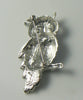 Vintage Diamante Owl Brooch - Vintage Lane Jewelry