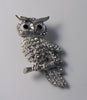 Vintage Diamante Owl Brooch - Vintage Lane Jewelry