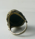 Vintage Art Deco Uncas Marked Cameo Ring - Vintage Lane Jewelry