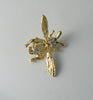 Vintage Gold Tone Trembler Bee - Vintage Lane Jewelry