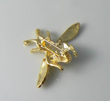 Vintage Gold Tone Trembler Bee - Vintage Lane Jewelry