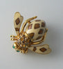 Joan Rivers Joan Of The Jungle Leopard Bee Pin - Vintage Lane Jewelry