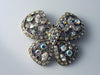 Vintage Ab Rhinestone Brooch - Vintage Lane Jewelry