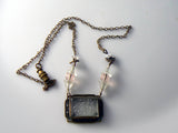 Antique camphor glass necklace - Vintage Lane Jewelry