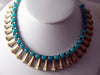 Egyptian Revival Glass Cleopatra Necklace - Vintage Lane Jewelry