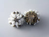 Early Miriam Haskell Milk Glass Rhinestone Demi - Vintage Lane Jewelry