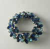 Vintage Crown Trifari Sapphire Blue Rhinestone Brooch - Vintage Lane Jewelry
