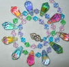 Vintage Rainbow Ab Crystal Teardrop Bead Necklace - Vintage Lane Jewelry