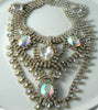 Czech glass clear rhinestone Necklace - Vintage Lane Jewelry