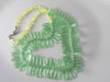 Vaseline Uranium Czech Glass Mint Green Necklace - Vintage Lane Jewelry