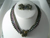 Vintage Shades Of Gray And Purple Signed Eugene Set - Vintage Lane Jewelry