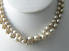 Miriam Haskell 2 Strand Baroque Pearl Choker Necklace Butterfly Clasp - Vintage Lane Jewelry