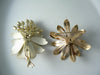 Vintage Gold Enamel Flower Pins - Vintage Lane Jewelry