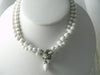 Vintage Signed Eugene Milk Glass Necklace - Vintage Lane Jewelry