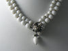 Vintage Signed Eugene Milk Glass Necklace - Vintage Lane Jewelry