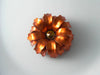 Vintage Copper Enamel Flower Pin - Vintage Lane Jewelry