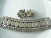 Vintage Hobe Mirror Art Glass Bracelet And Earrings - Vintage Lane Jewelry