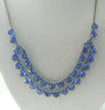 Beautiful Vintage Art Deco Blue Crystal Garland Necklace - Vintage Lane Jewelry