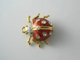 Vintage Enamel Ladybug Brooch - Vintage Lane Jewelry