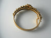 Vintage Florenza Shell Cameo Pearl Hinged Bracelet - Vintage Lane Jewelry