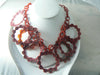 Huge Vintage Celluloid Early Plastic Flowers Garland Necklace - Vintage Lane Jewelry