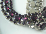 Beautiful Amethyst Purple Rhinestone Belt - Vintage Lane Jewelry