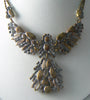 Lilien Czech Pastel Crystal Angel Necklace - Vintage Lane Jewelry