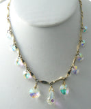 Vintage Raindrop Crystal Borealis Necklace - Vintage Lane Jewelry