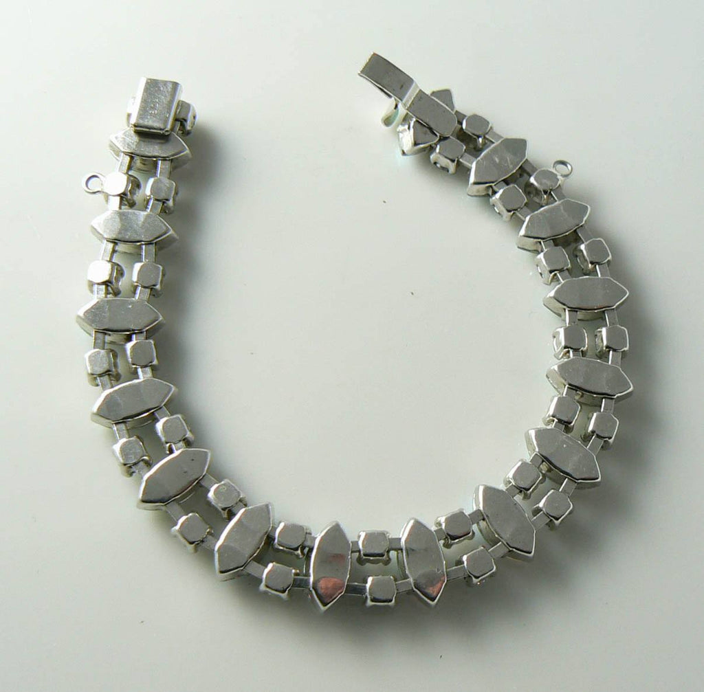 Vintage B David Borealis Rhinestone Bracelet - Vintage Lane Jewelry