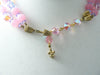 Vintage Vendome 2 Strand Pink, Blue Crystal Necklace - Vintage Lane Jewelry