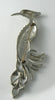 Huge Pot Metal Paste Rhinestone Book Piece Bird Brooch - Vintage Lane Jewelry