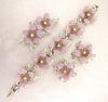 Vintage Pale Mauve Spring Flower Parure - Vintage Lane Jewelry