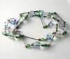 Vintage Art Deco Rainbow Iris Glass Necklace - Vintage Lane Jewelry