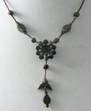 Pretty Lia Sophia Borealis Rhinestone Flower Necklace - Vintage Lane Jewelry